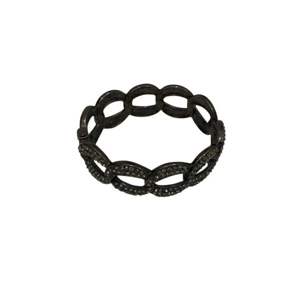 Dark Gray Bangle‎ with bling